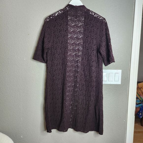 Eilleen Fisher Brown Knit Cardigan - Picture 2 of 4